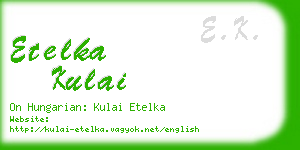 etelka kulai business card